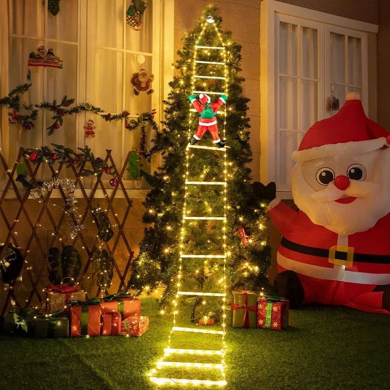 Christmas Lights Outdoor - LED Noel Işıkları Noel Dekoratif Merdiven