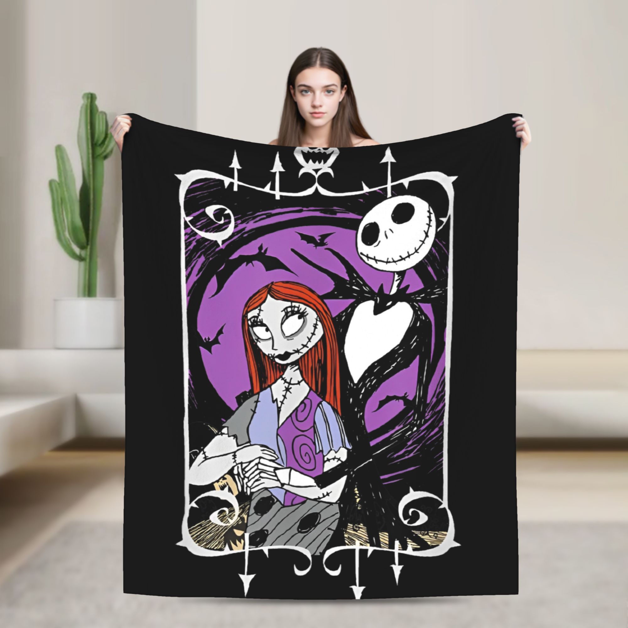 Noel Öncesi Kabus Jack ve Sall - Christmas Throw Blanket incelemesi ve fiyatı