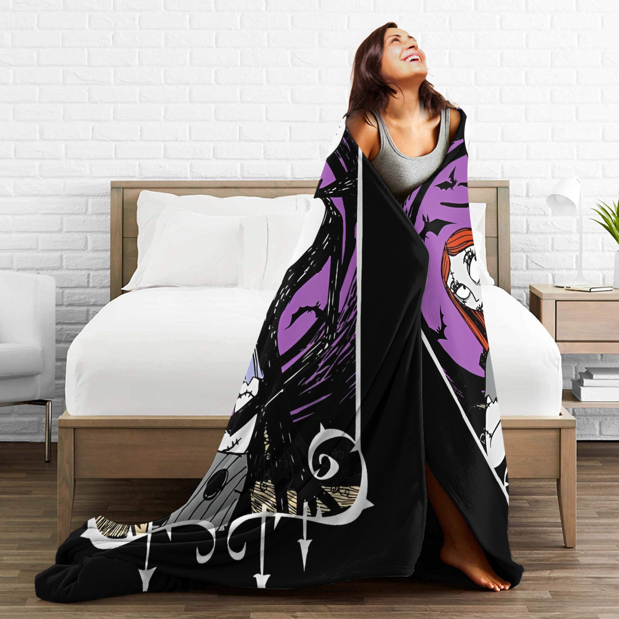 Noel Öncesi Kabus Jack ve Sall - Christmas Throw Blanket incelemesi ve fiyatı