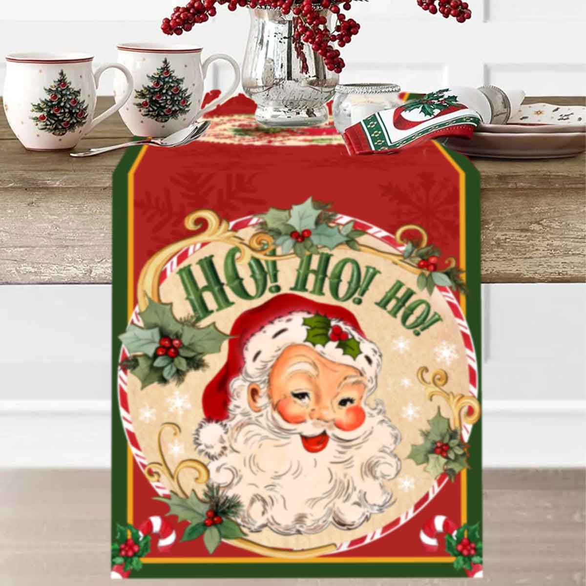 Noel Noel Baba Polyester Masa  - Christmas Table Runner incelemesi ve fiyatı