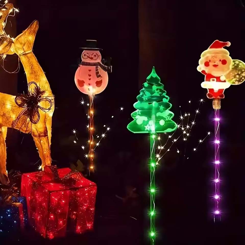 1 Set Güneş Enerjili Noel Baba - Christmas Lights Outdoor incelemesi ve fiyatı