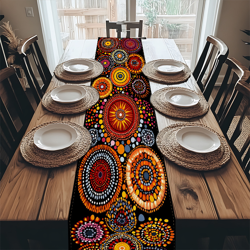 Mandala Nokta Sanatı Masa Örtü - Christmas Table Runner incelemesi ve fiyatı
