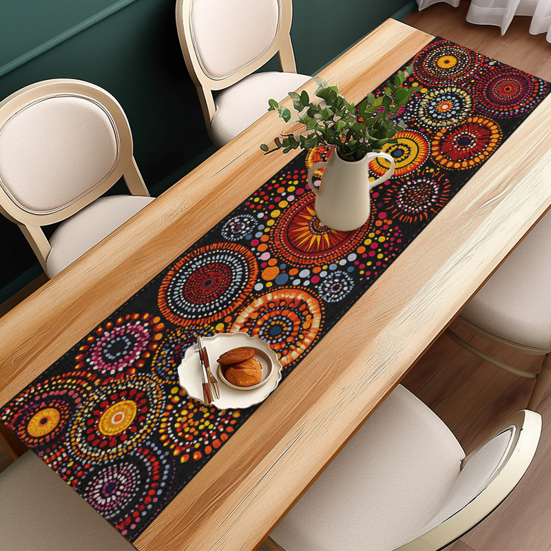 Mandala Nokta Sanatı Masa Örtü - Christmas Table Runner incelemesi ve fiyatı
