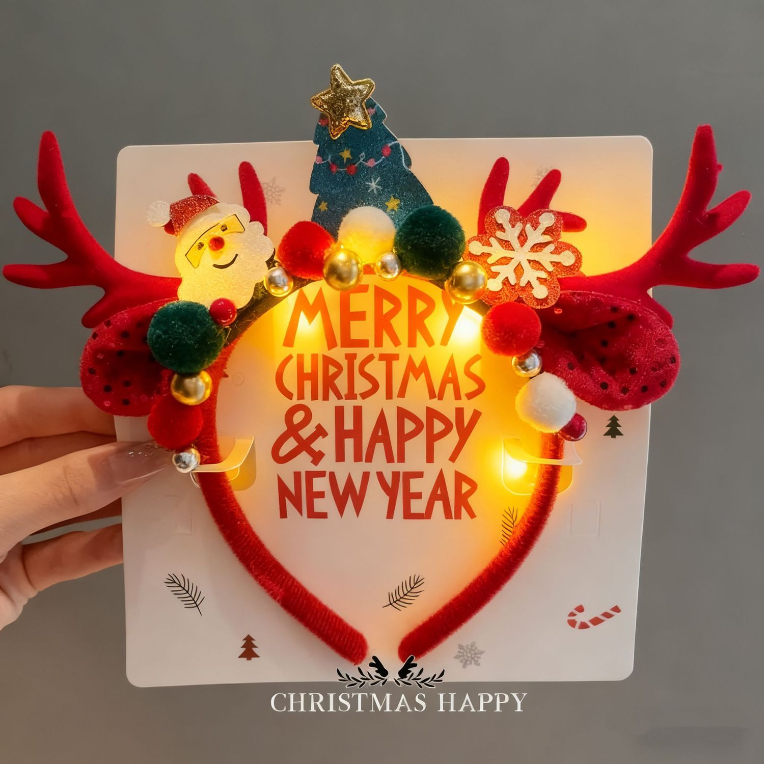 Noel Geyiği Boynuzlu Taç Bandı - Reindeer Antlers Headband incelemesi ve fiyatı