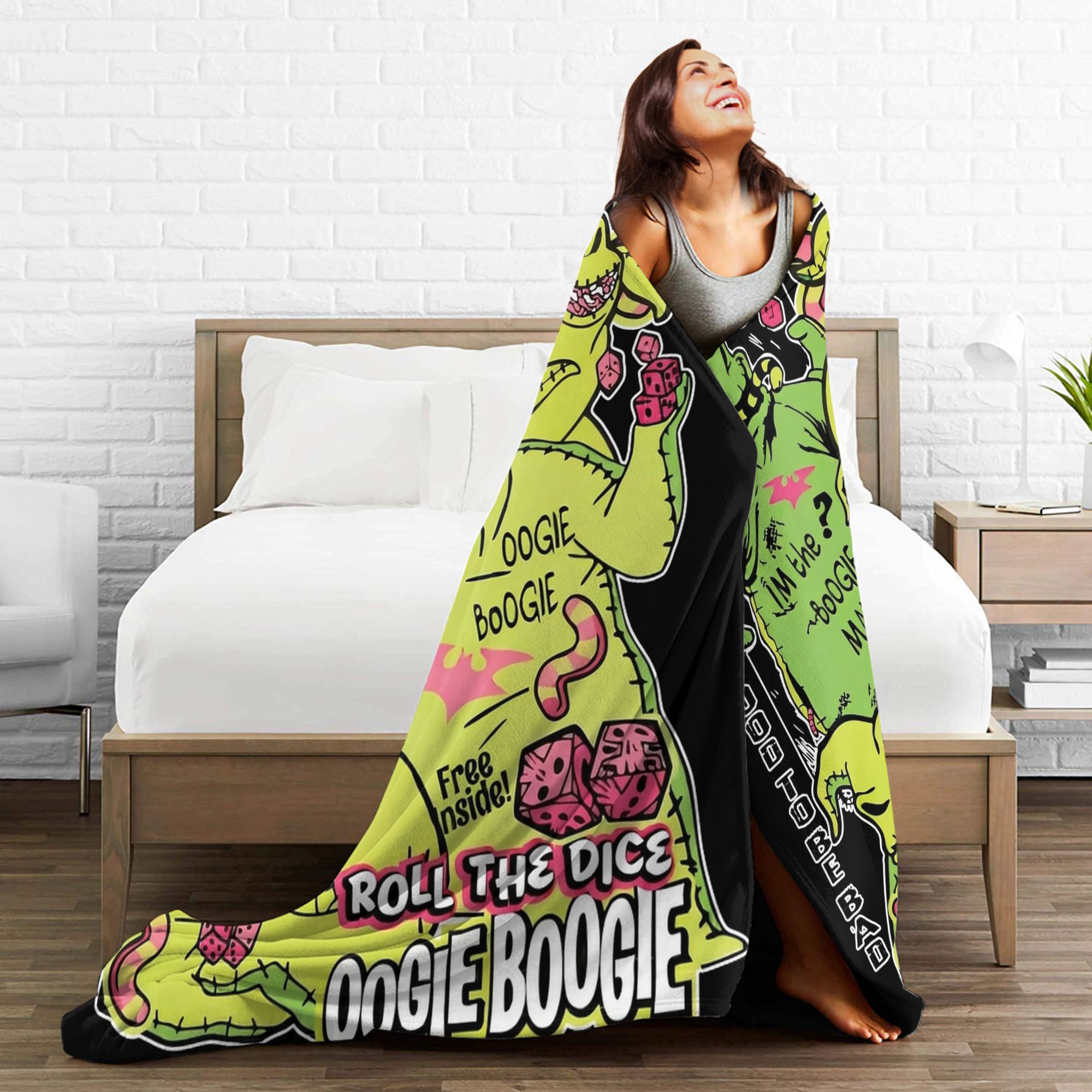 Noel Öncesi Kabus Oogie Boogie - Christmas Throw Blanket incelemesi ve fiyatı