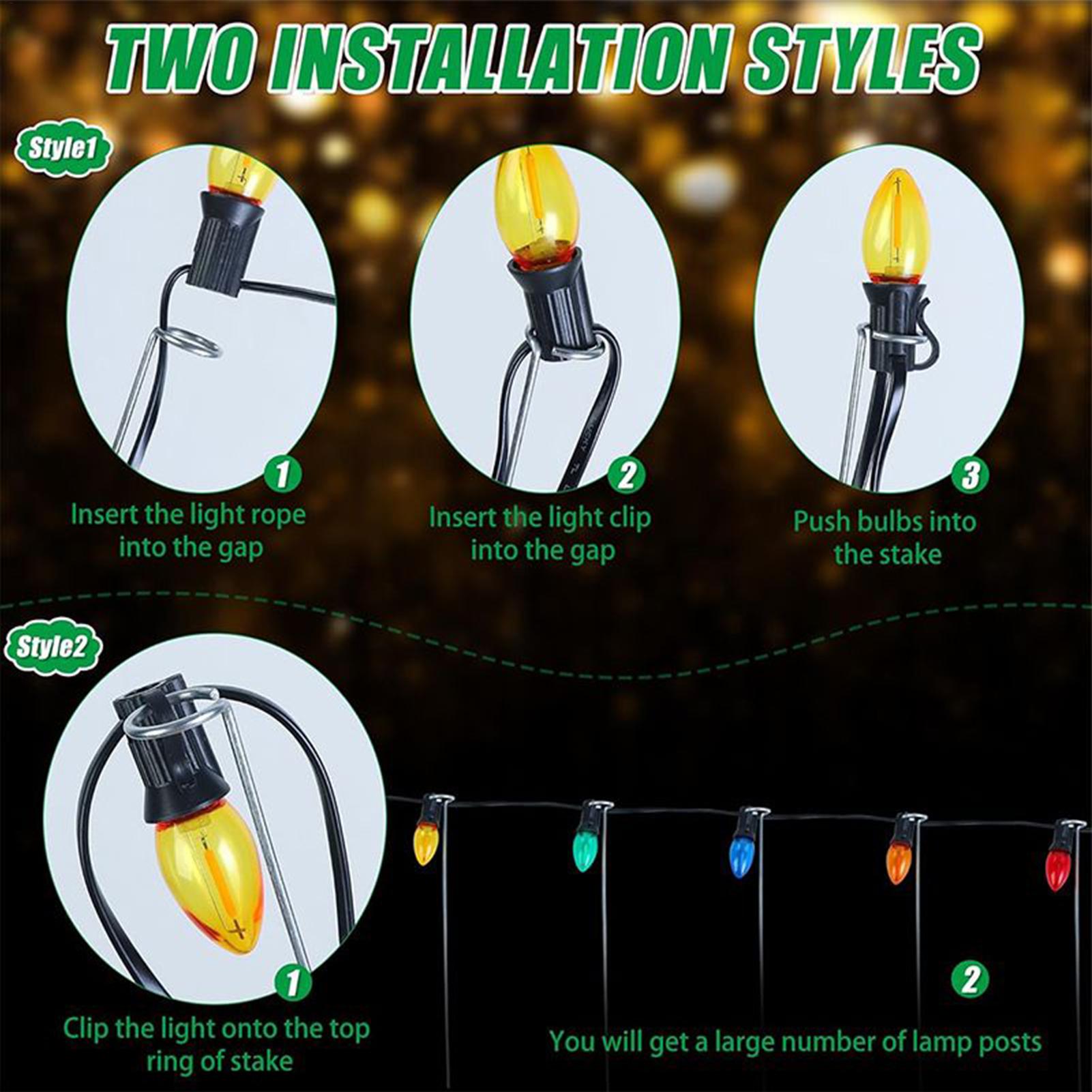 Noel Işık Çubukları 30 cm Çim  - Christmas Lights Outdoor incelemesi ve fiyatı