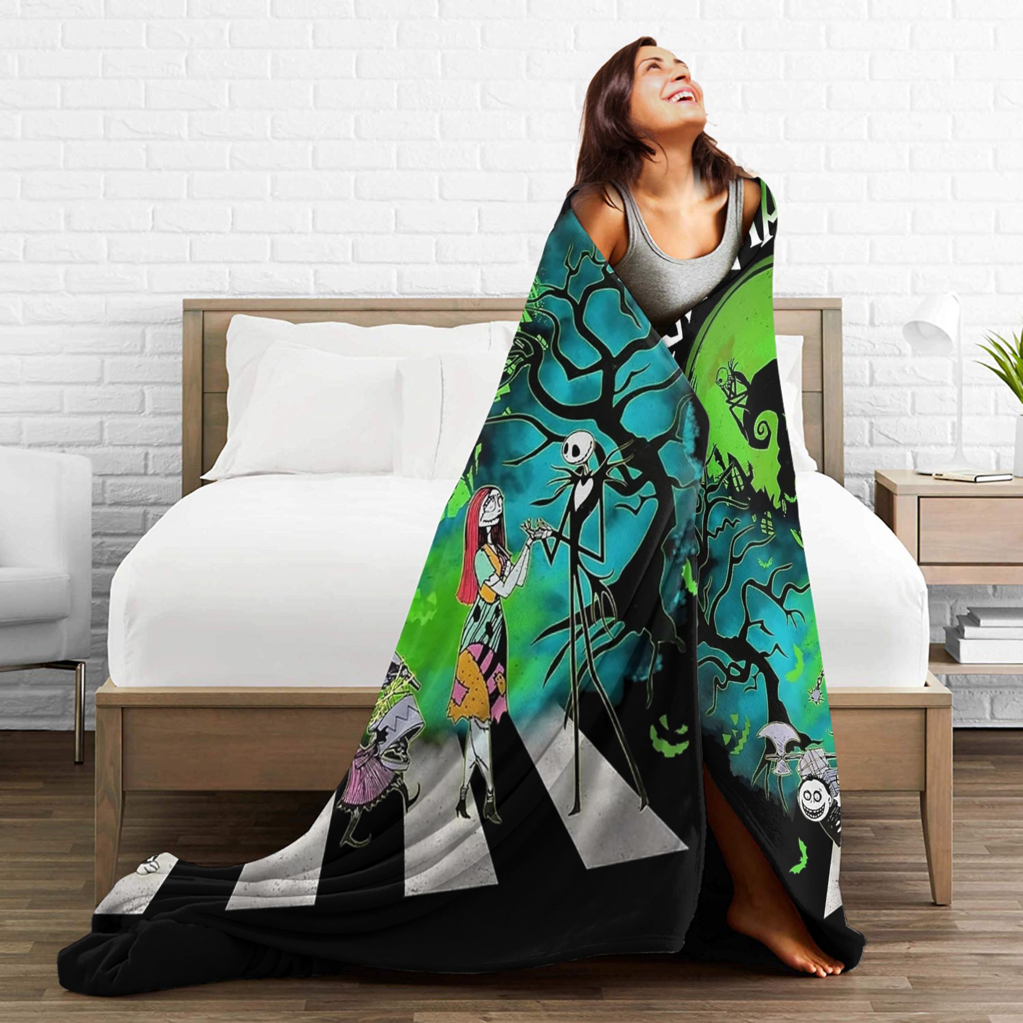 Oogie Boogie Man Noel Öncesi K - Christmas Throw Blanket incelemesi ve fiyatı